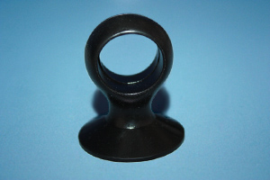 Haftsauger / Saugnapf Ø 30 mm mit Schlaufe Ø 16 mm, schwarz