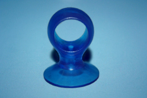 Haftsauger / Saugnapf Ø 30 mm mit Schlaufe Ø 16 mm, blau