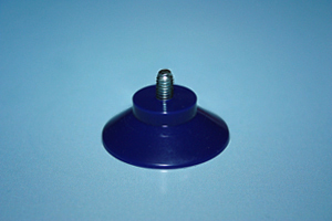 Saugnäpfe Ø 30 mm - mit Gewinde M4 x 6,5 mm - Farbe: blau