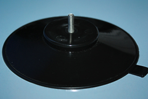 Saugnäpfe Ø 130 mm, schwarz - mit Gewinde M6 x 16 mm lang