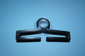 Haftsauger / Saugnapf mit Knopf und Kunststoffbügel
