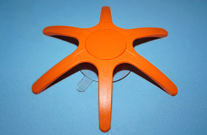 Memo Clip - orange, mit Saugnapf Ø 50mm