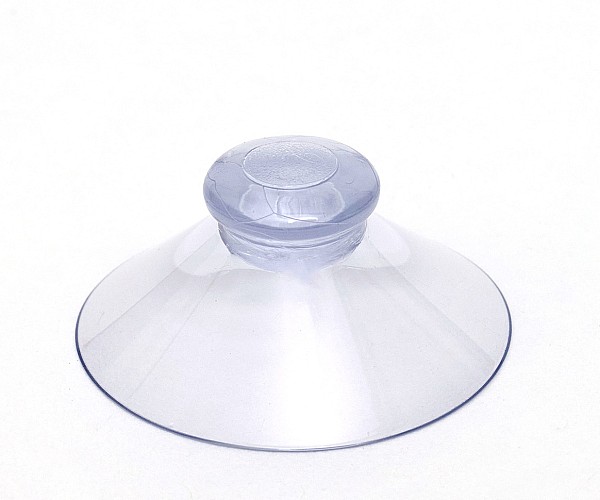Saugnapf Ø 35mm, transparent - mit Knopf Ø 14mm, Hals Ø 11,5mm