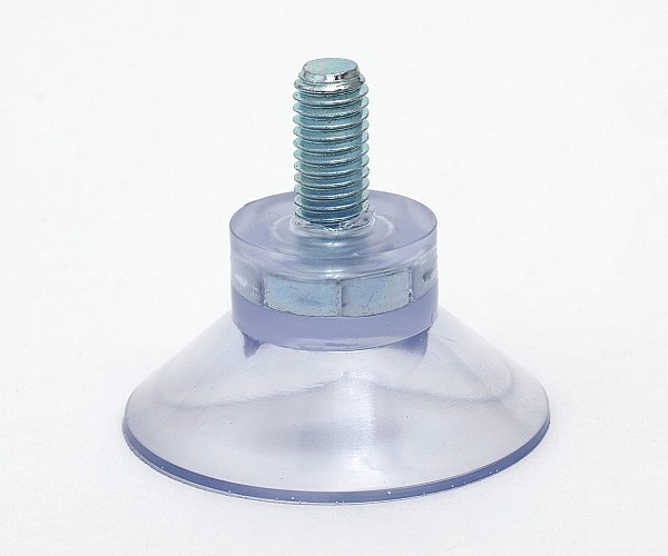 Saugnäpfe Ø 45mm, transparent - Gewinde M8 x 16mm lang