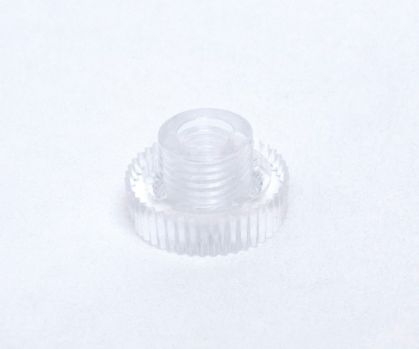 Artikel: 1371.4 - Rändelmutter M4, transparent - hohe Form