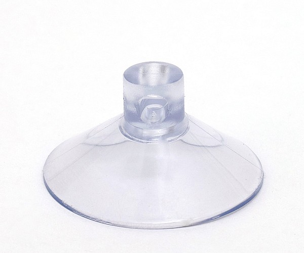 Saugnapf Ø 40mm, transparent - mit Ø 6mm Querloch
