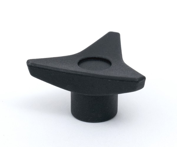 Artikel: 33519M6 - Kunststoff-Sterngriffmutter, schwarz - mit Metallgewinde M6